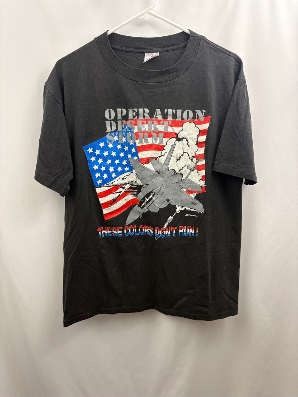Vintage Desert Storm Iraq Mens T Shirt Size XL Black 1991